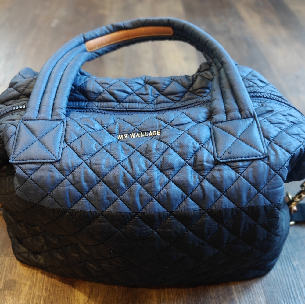 MZ Wallace Medium Sutton Deluxe in Navy/Black